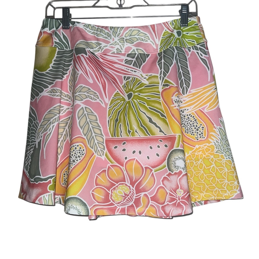 Kenny Flowers Pink Green The Bahamas Country Club Skort NWT Sz XL - Picture 8 of 10